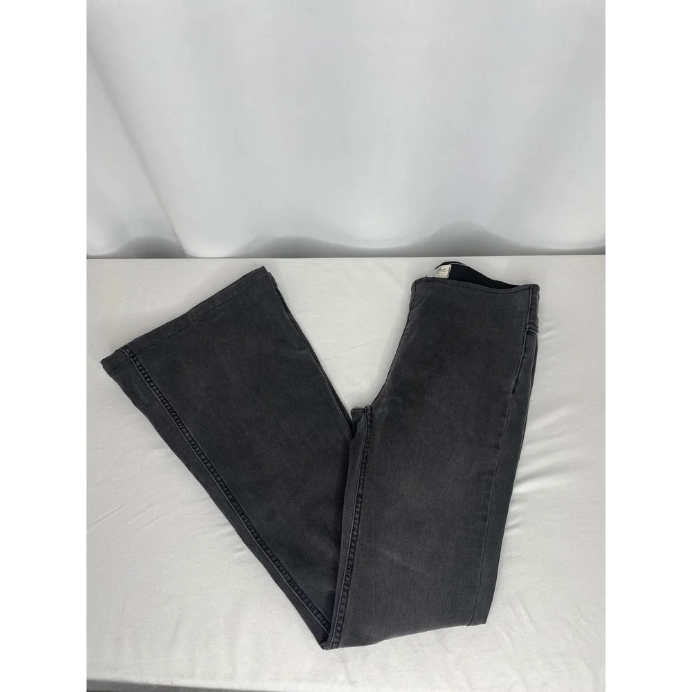 We The Free Penny Pull-On Flare Jeans Womens 27 Black Excellent High Rise Boho